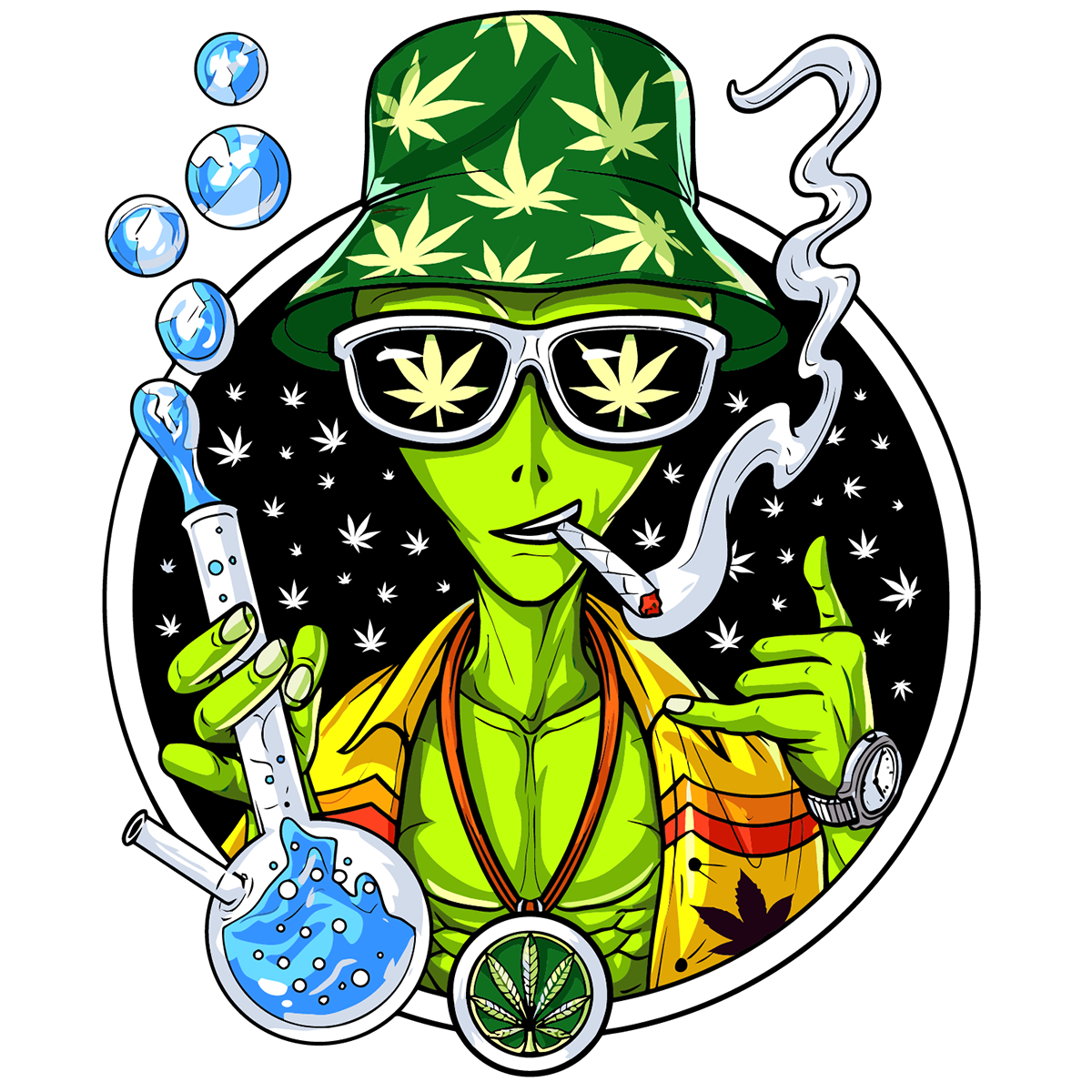 ALien weed Weed SVG | Inspire Uplift