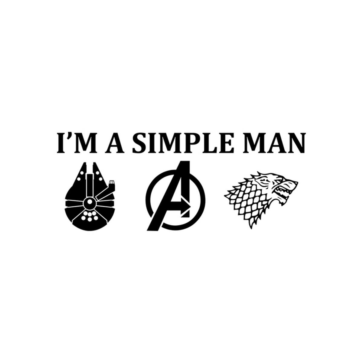 I am a simple man, simple man, simple man svg, gift for man, | Inspire ...