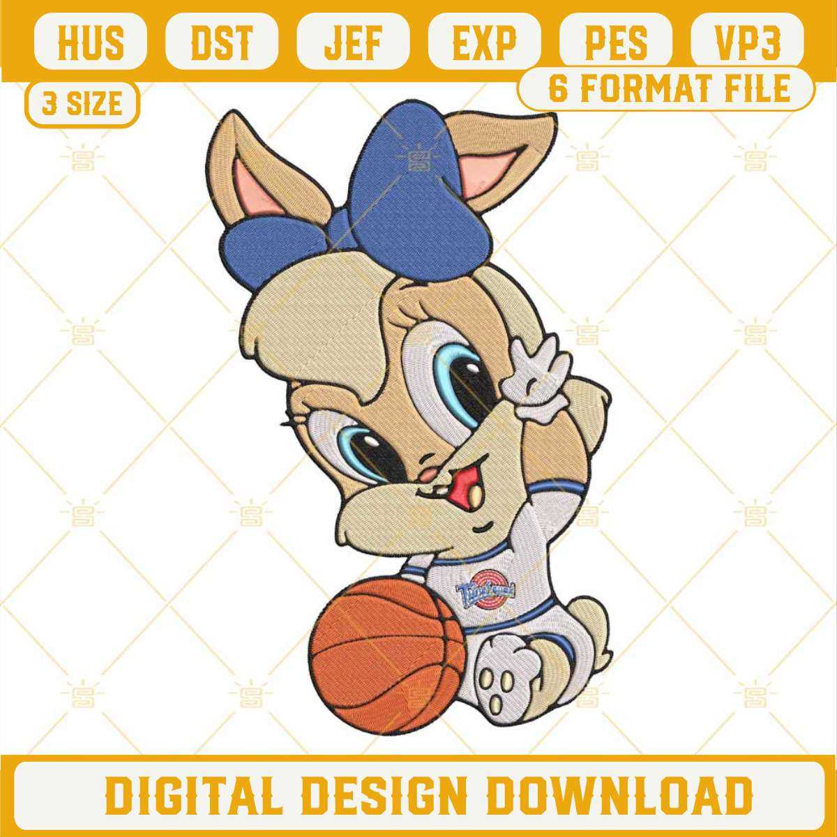 Baby Lola Bunny Embroidery Designs, Baby Space Jam Machine E | Inspire ...
