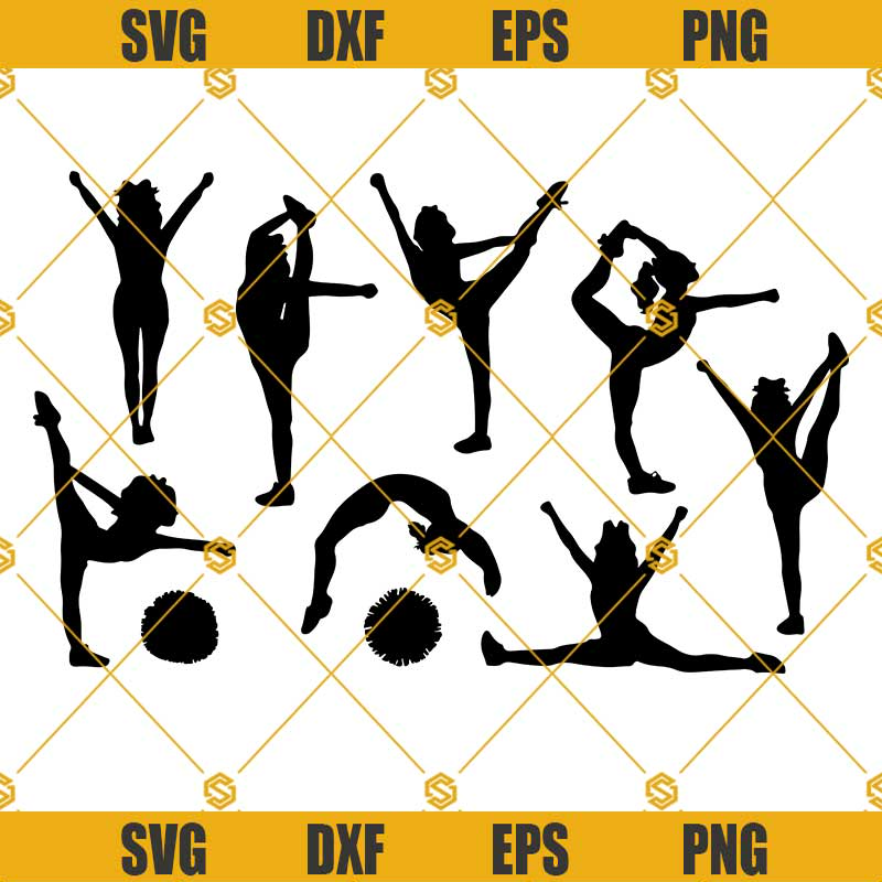 Cheerleading SVG Bundle, Cheer SVG Bundle, Cheerleader SVG, | Inspire