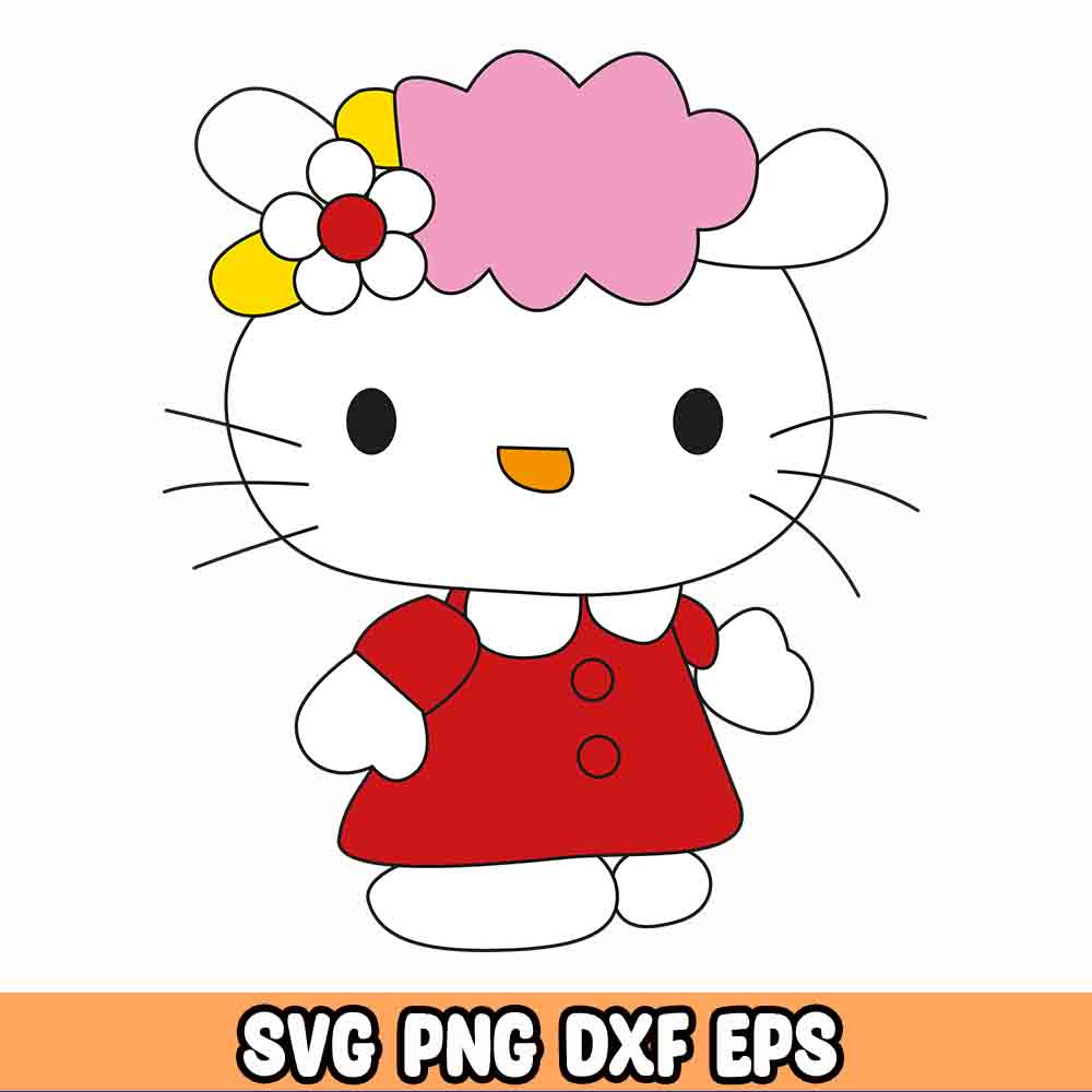 Hello-Kitty bundle SVG, Mega Hello-Kitty svg eps png, for Cr | Inspire