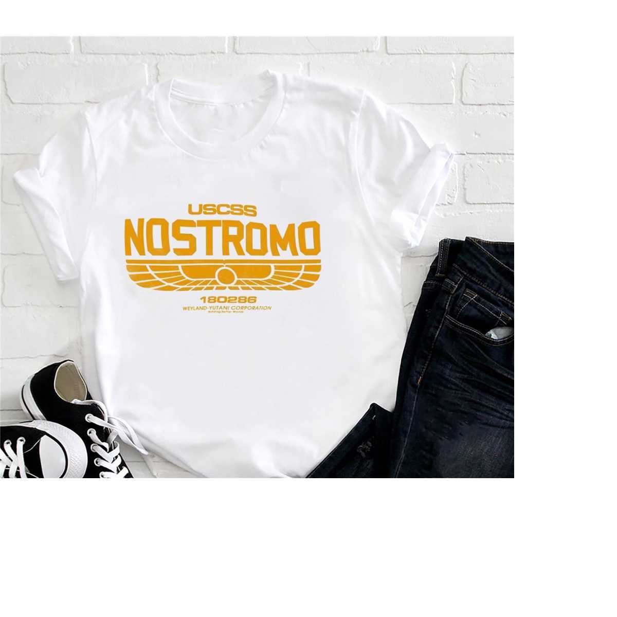 NOSTROMO T-SHIRT Uomo Film Alieno USCSS Weyland-Yutani 180286 - Foto 7