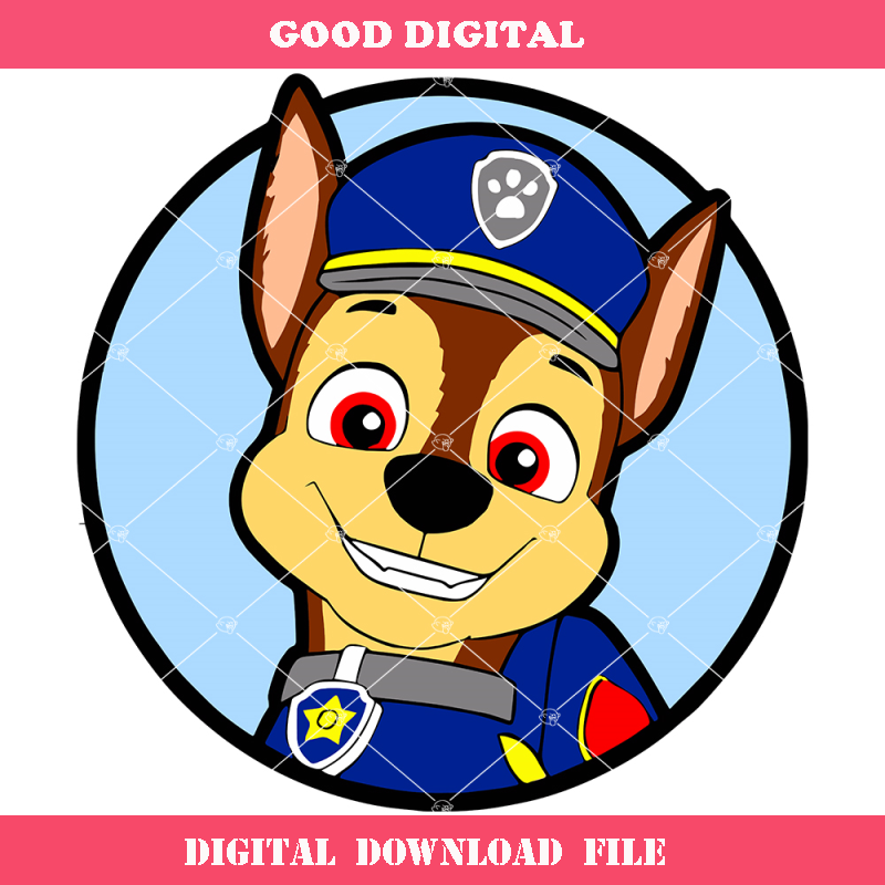 Chase Paw Patrol Svg, Police Dog Svg, Border Collie Svg Inspire Uplift