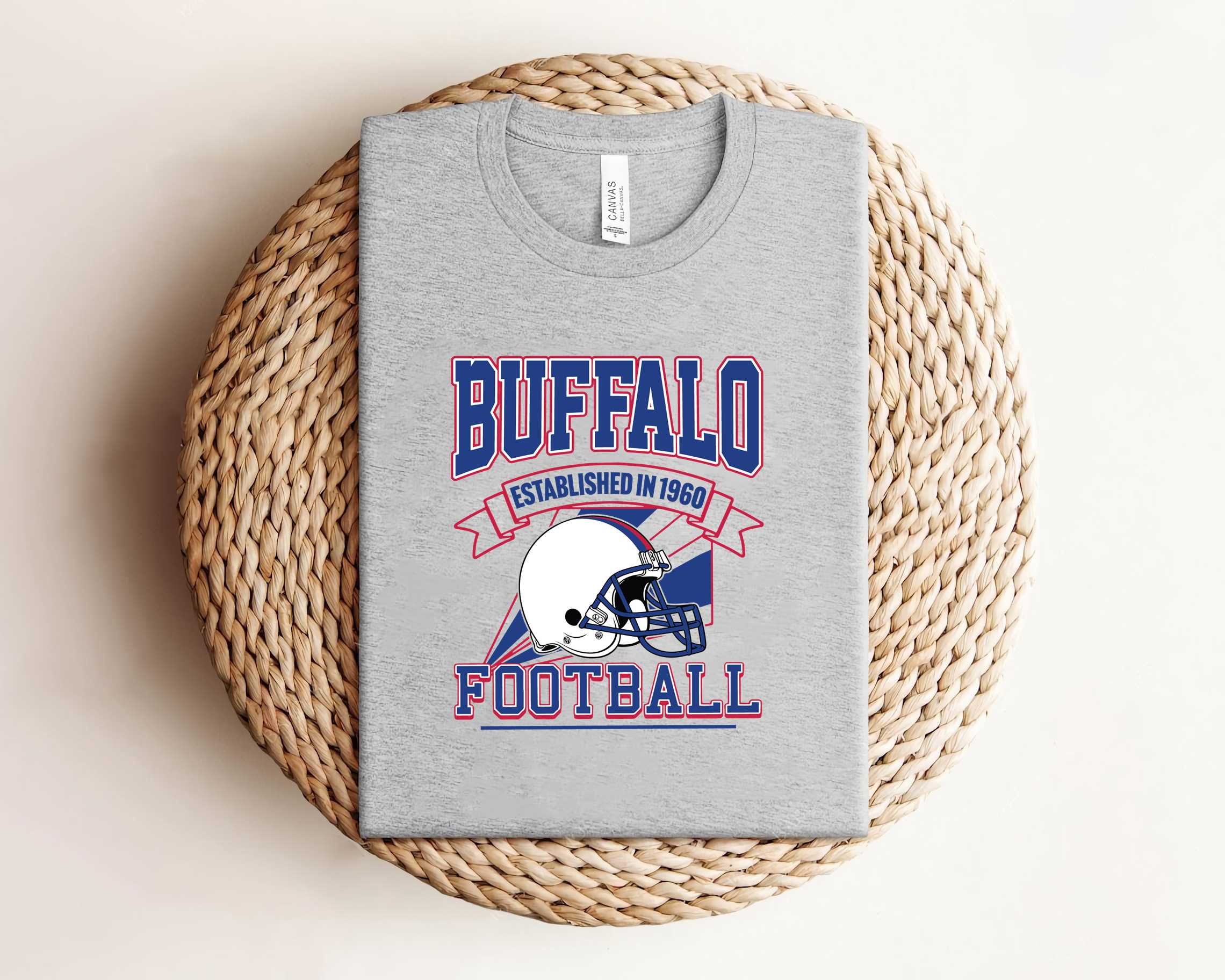 Patch Brodé Vintage Buffalo Bills NFL - Ancien Stock, Logo Rétro