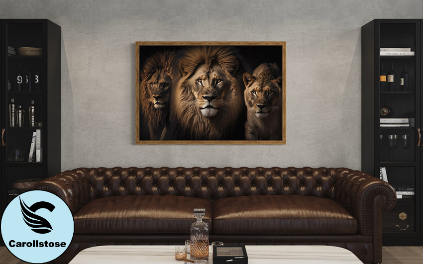 Lion Family Canvas | Inspire Uplift