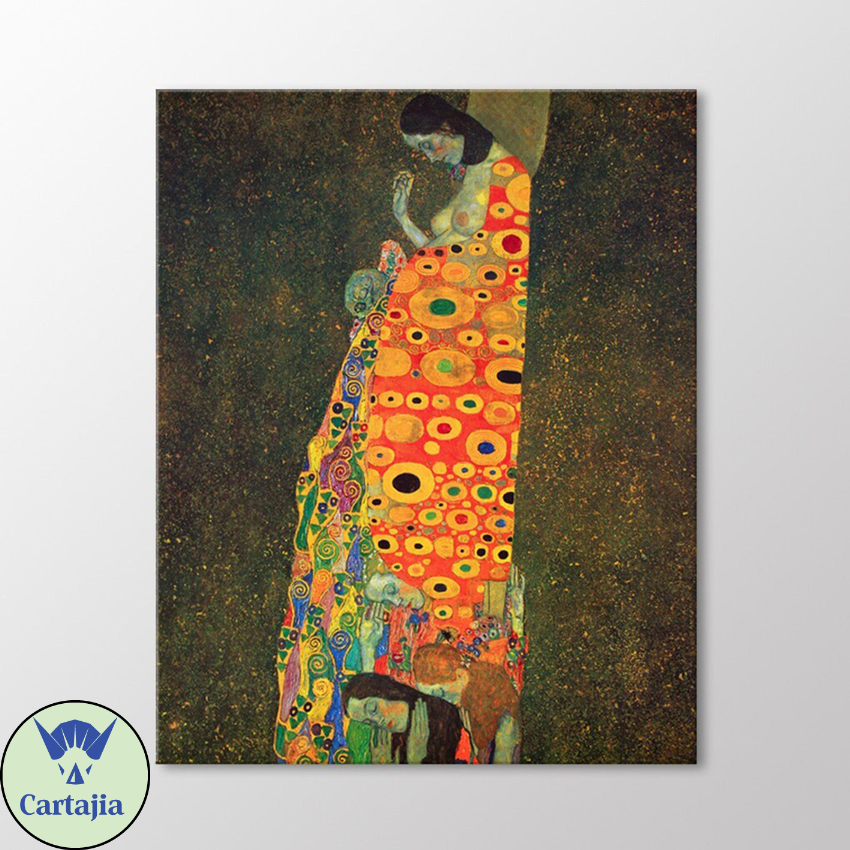Hope II by Gustav Klimt Canvas Wall Art - Inspire Uplift