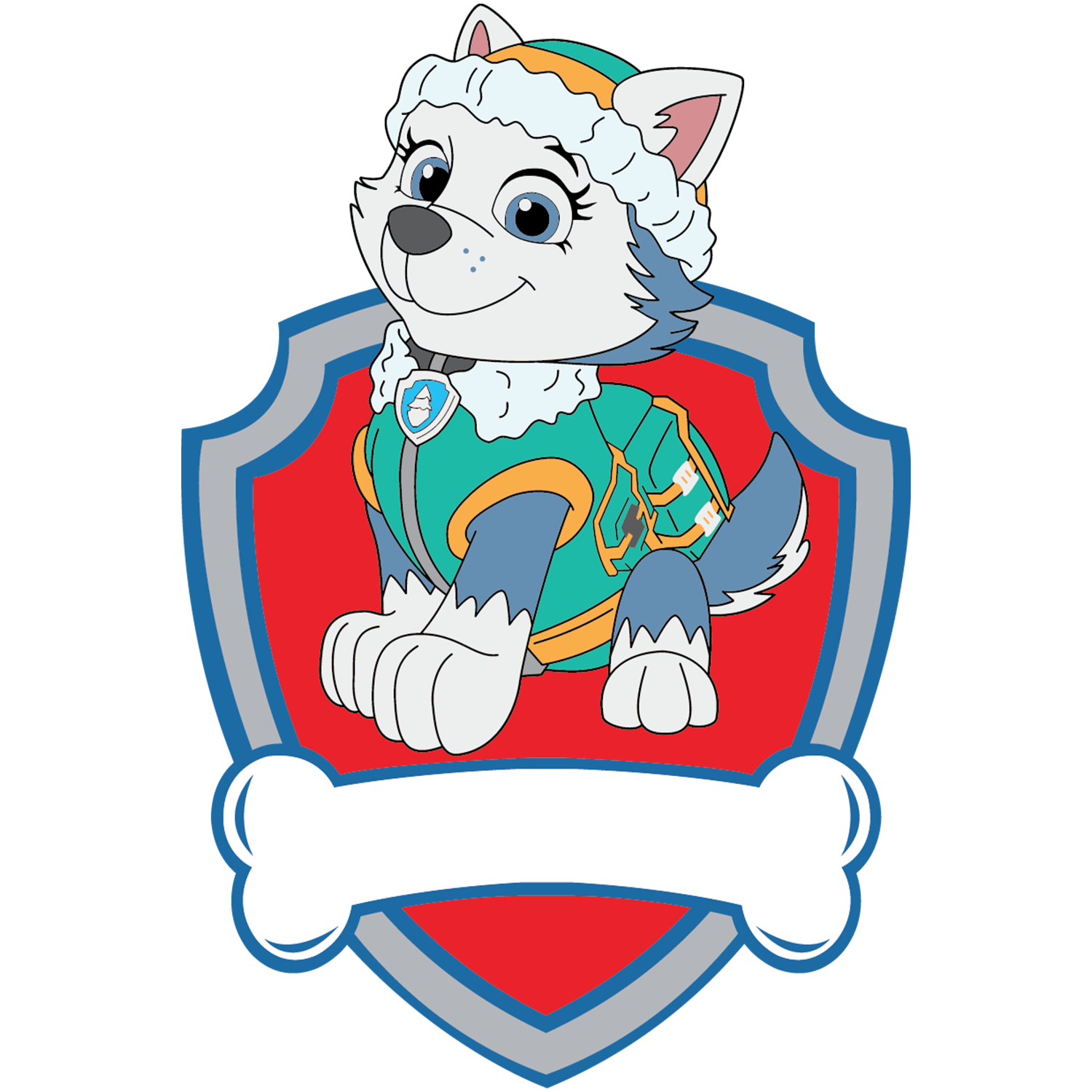 Everest Shield Paw Patrol Svg Paw Patrol Clipart Cartoon Paw - Inspire ...