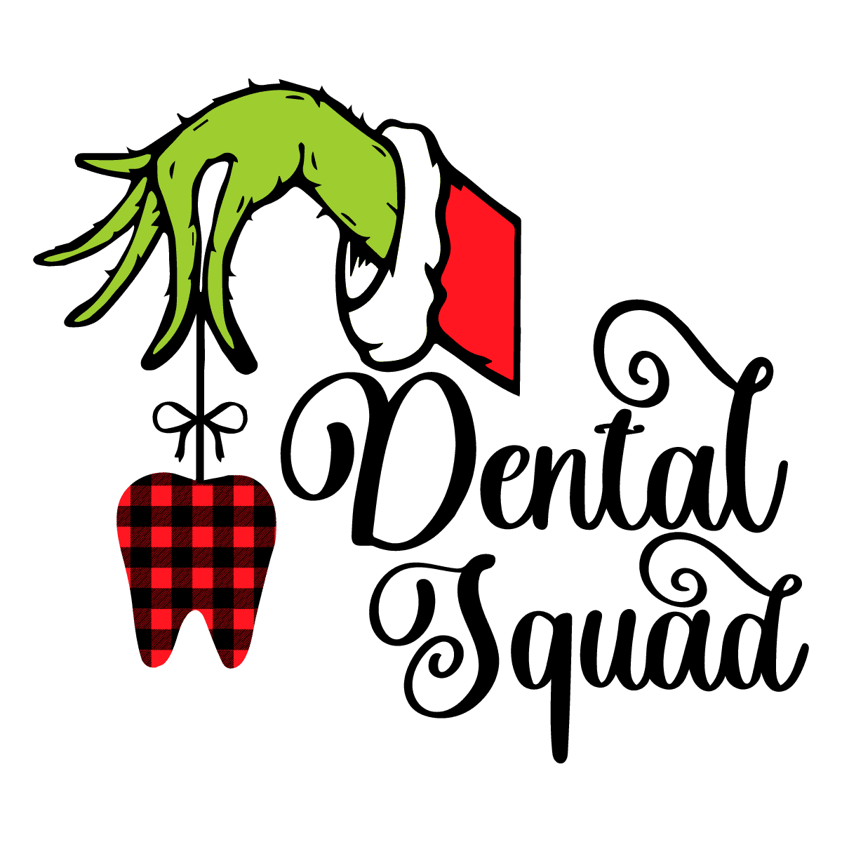 Christmas Dental Squad Grinch Hand SVG | Inspire Uplift