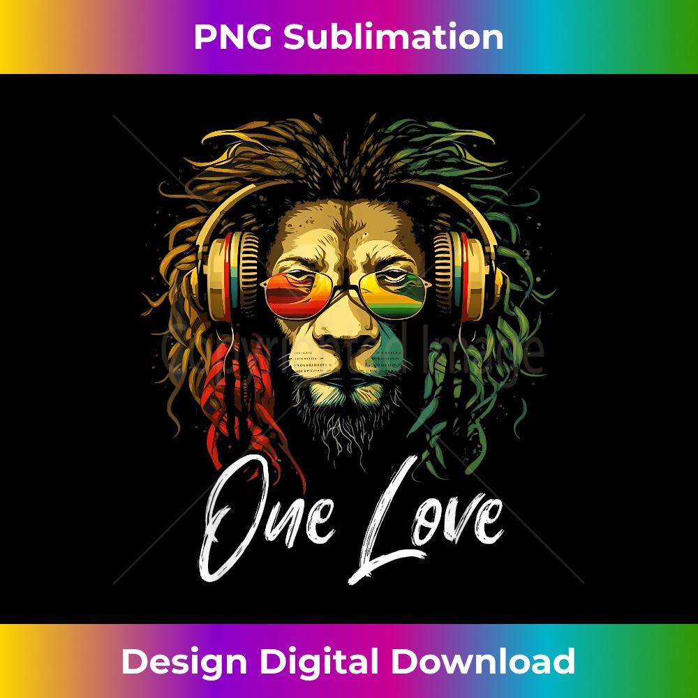 One Love Rasta Reggae Lion of Judah Jamaican Rastafari Lion | Inspire ...