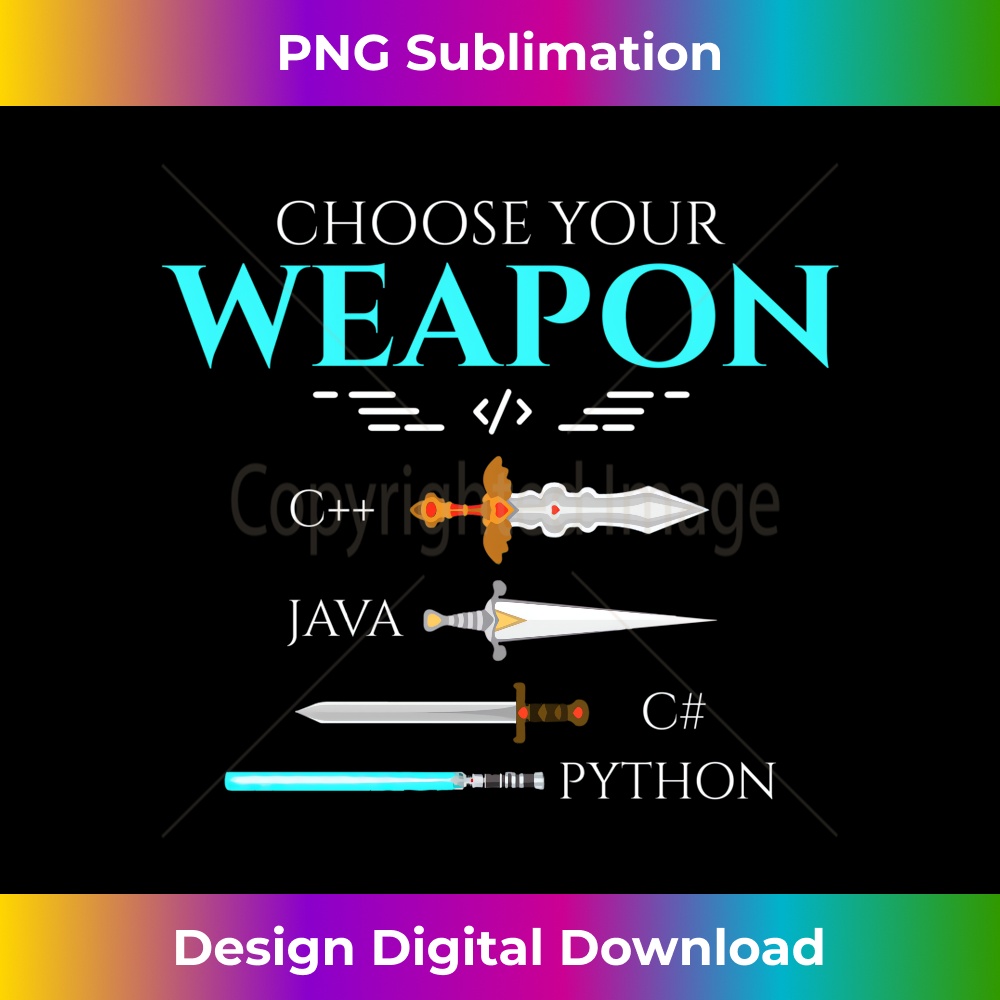 Choose Your Programming Weapon Funny Computer Python Coding | Inspire ...