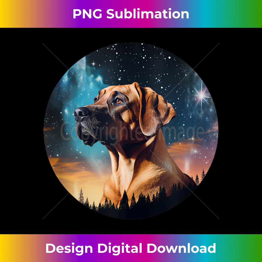 Rhodesian Ridgeback Dog Under Space Stars And Galaxy - Minim | Inspire ...