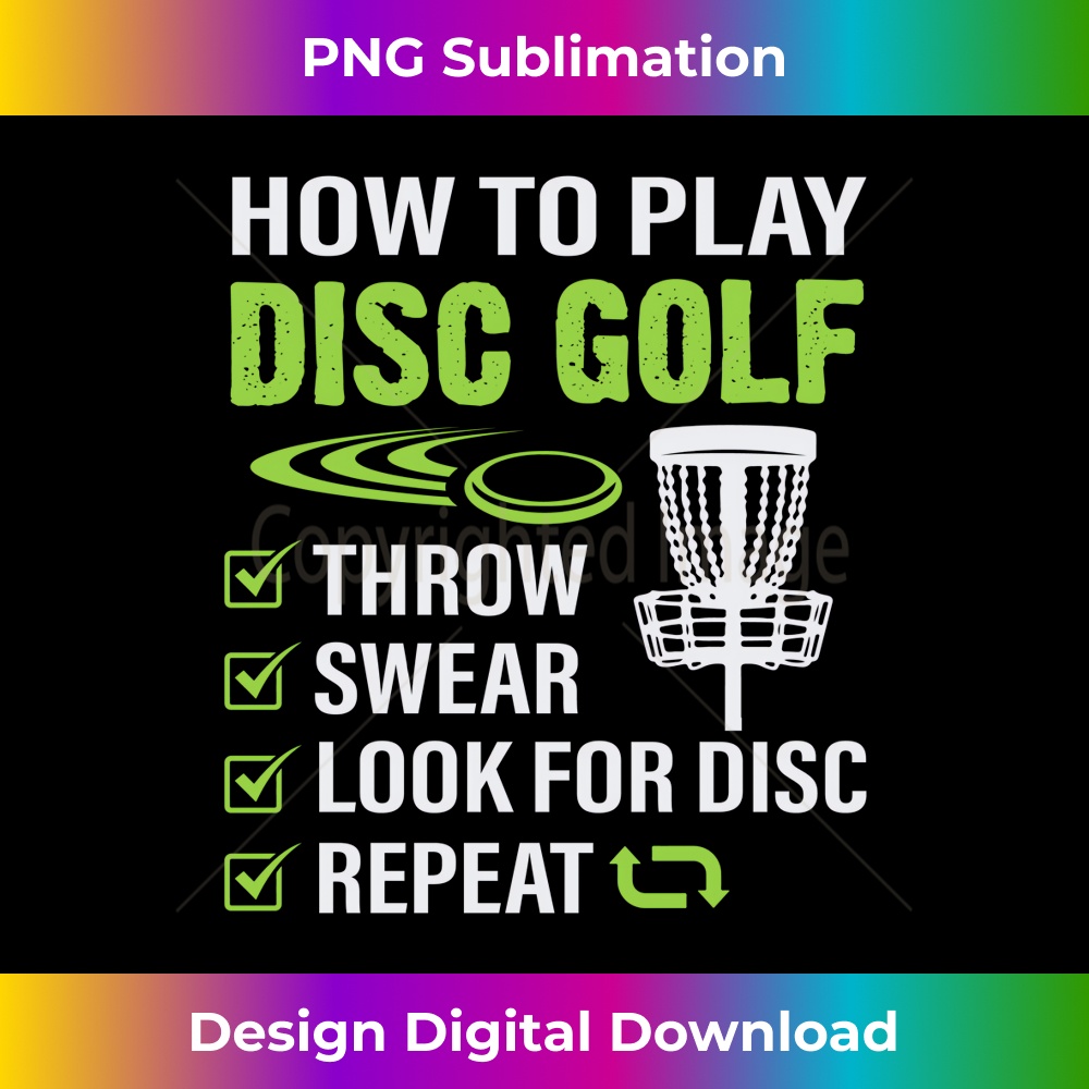 How To Play Disc Golf Funny Frisbee Golfing Player Mens Dad | Inspire ...
