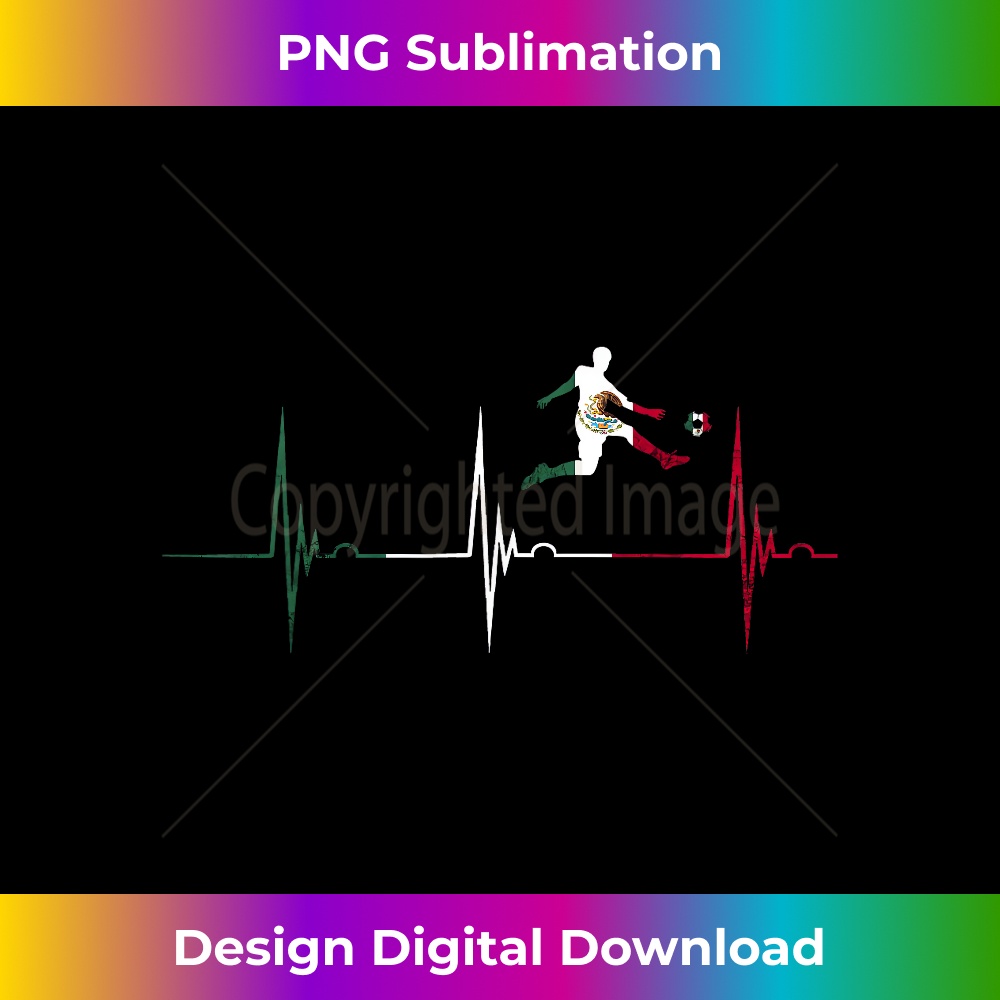 Mexican Flag Mexico Heartbeat EKG Pulse Mexico Soccer - Mini - Inspire ...