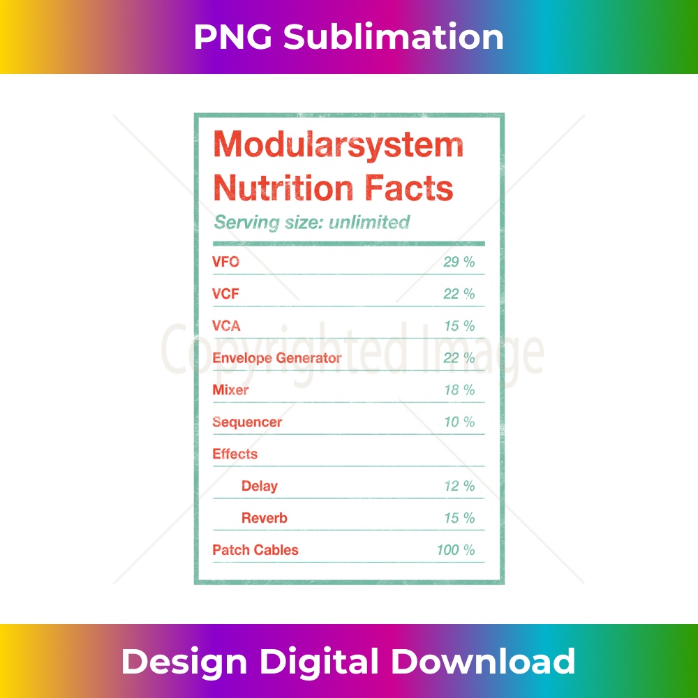 Modular System Nutrition Facts Eurorack Synth VCF VCO VCA - - Inspire ...