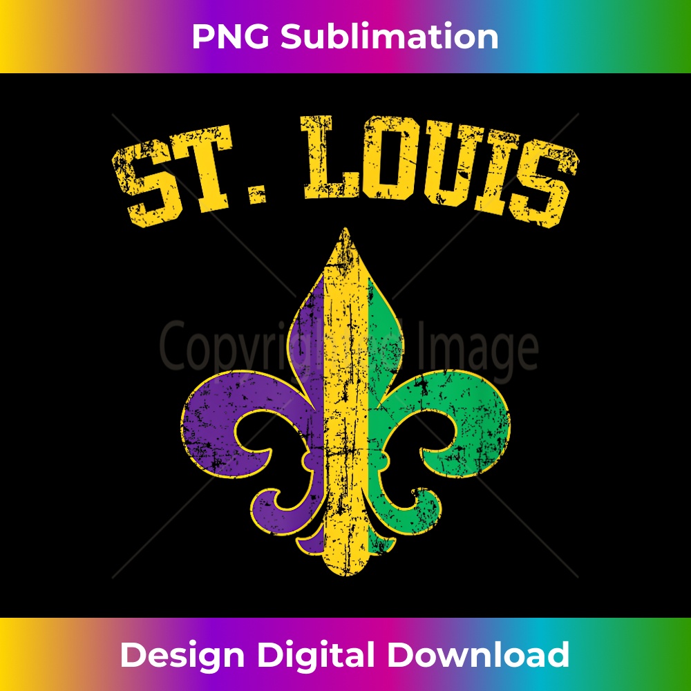 St. Louis Missouri Mardi Gras Fleur De Lis Symbol - Futurist - Inspire ...