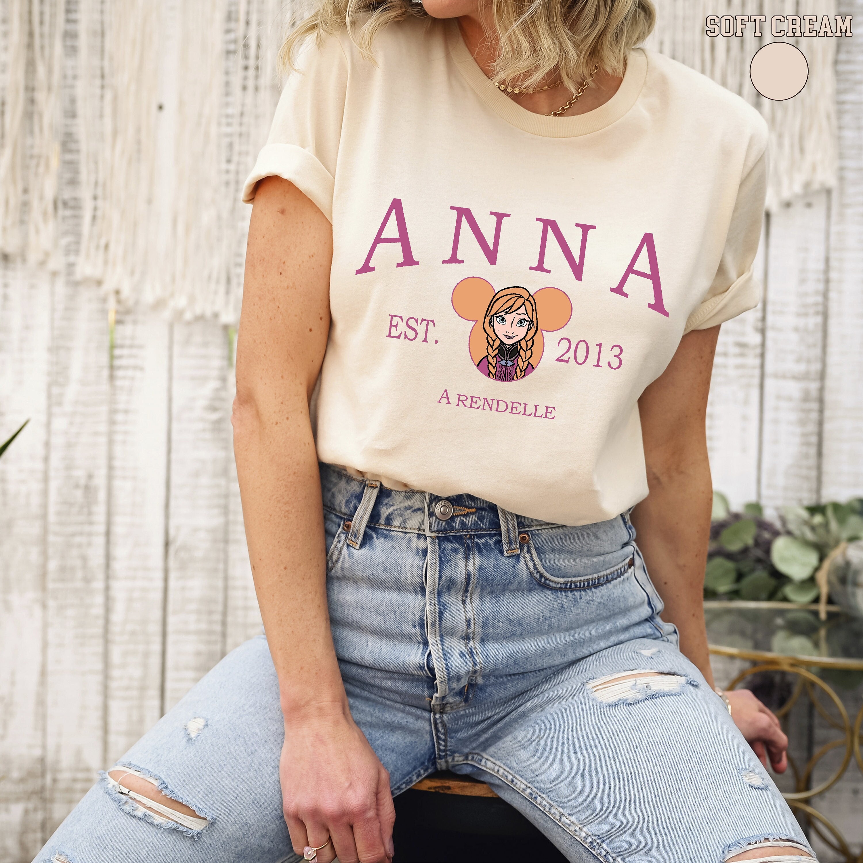 Frozen Anna Est 2013 Shirt, Frozen Elsa Shirt, Disney Vacati | Inspire ...