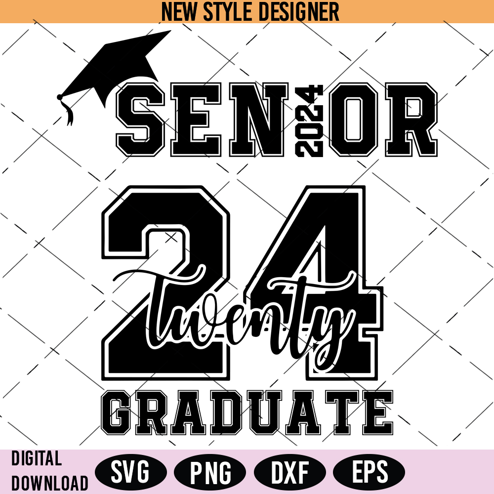 Senior 2024 Svg Png, Class of 2024 Graduation Svg, Senior Gi | Inspire ...