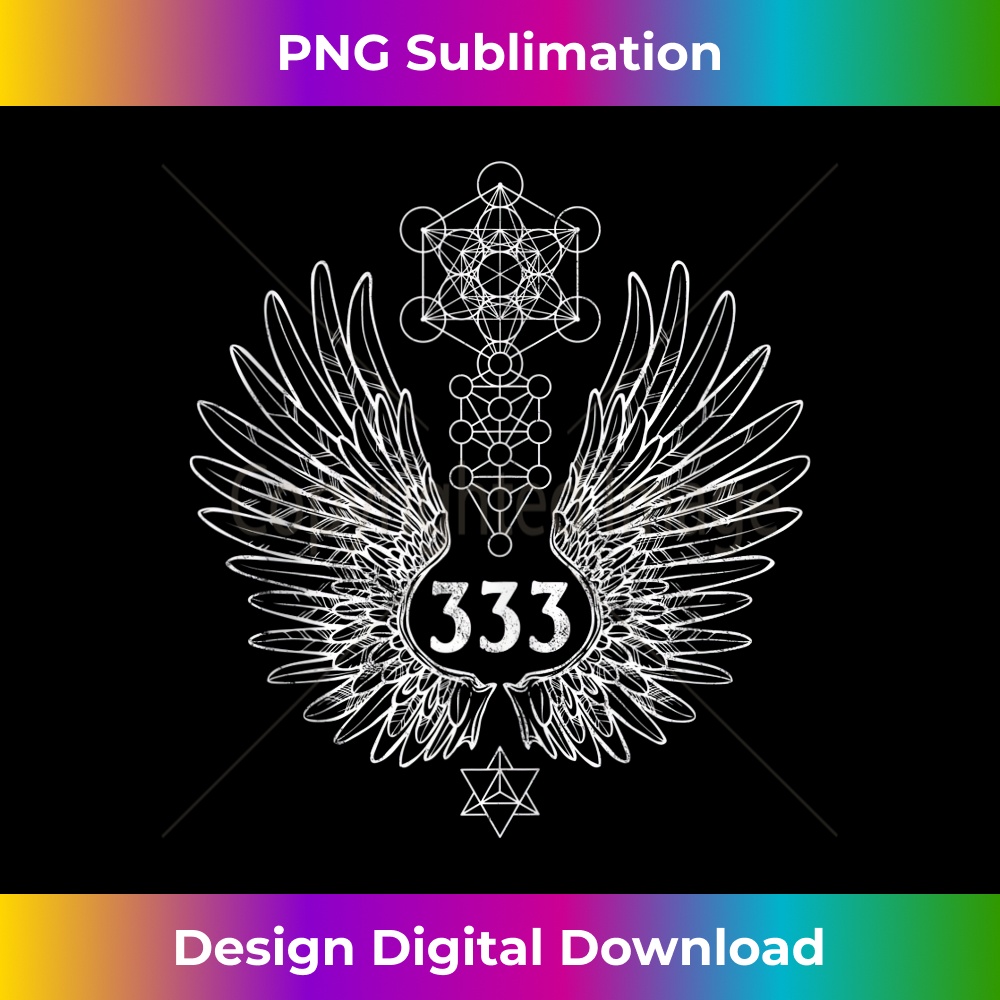 Angel Number 333 Sacred Geometry Healing Tank Top - PNG Tran | Inspire ...