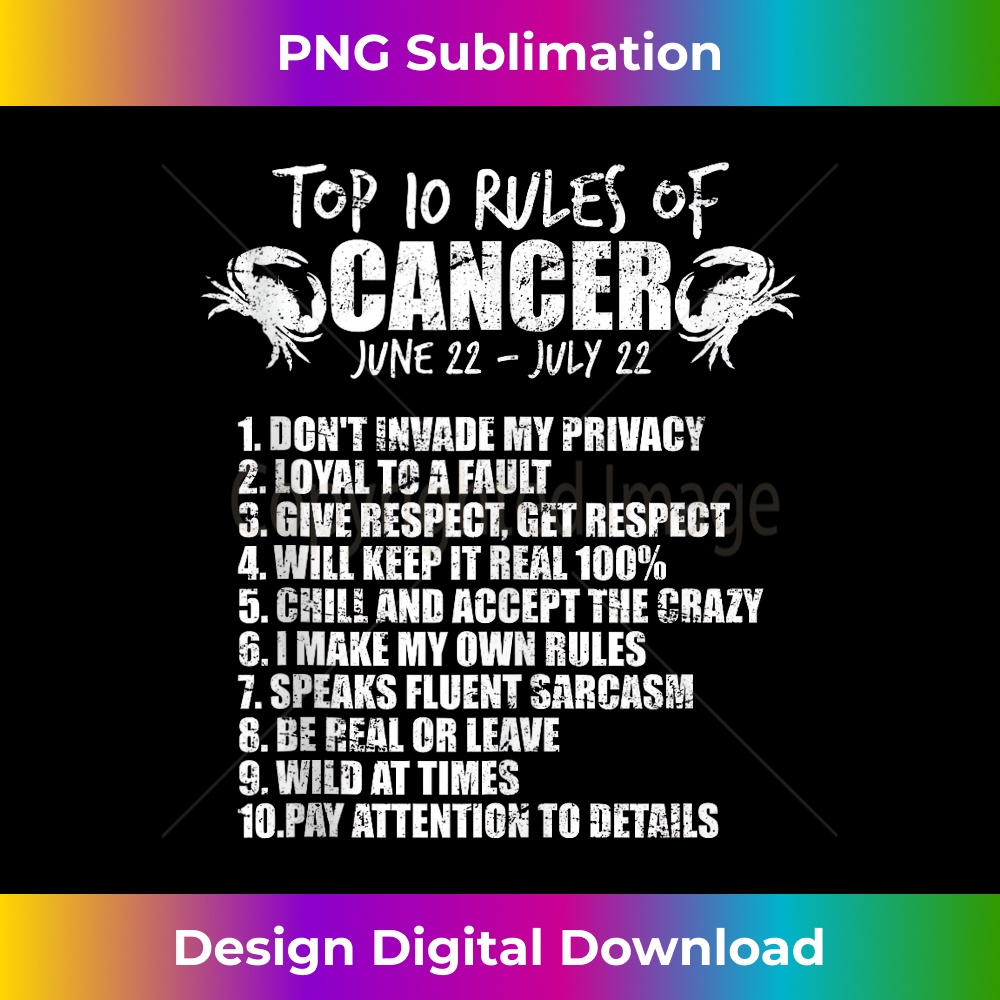June Rules Zodiac sign June July Top 10 Rules of Cancer Tank Top - Inst | Inspire ...