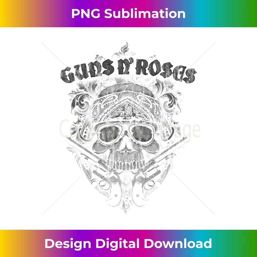 Guns N' Roses Official Skull Guns Bandanna - Aesthetic Subli | Inspire ...
