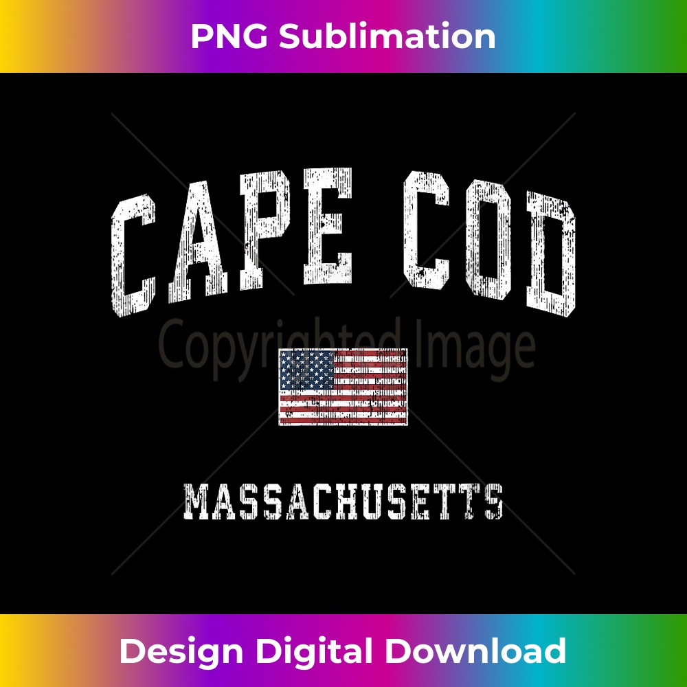 Cape Cod Massachusetts MA Vintage American Flag Sports - Dig | Inspire ...