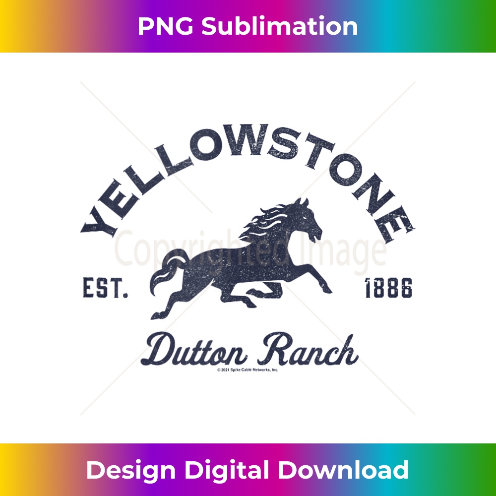 Yellowstone Dutton Ranch Est. 1886 Running Horse Logo V2 Tan | Inspire ...