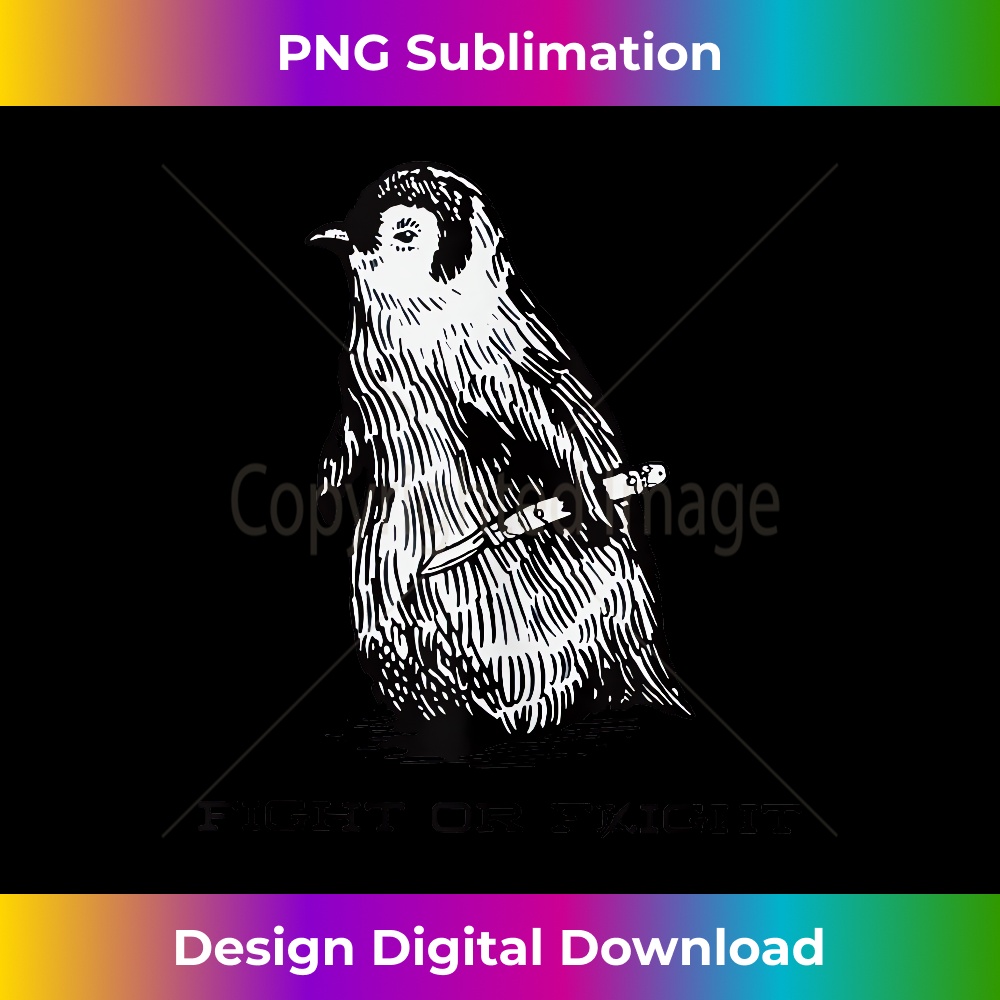 Fight or Flight Funny Penguin Pun Fight Or Flight Meme Tank | Inspire ...