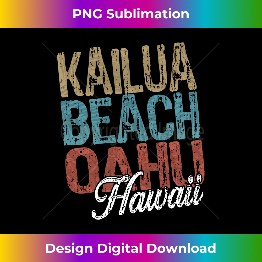 Kailua Beach OAHU Hawaii HIBISCUS AND SCRIPT Three Tone Pal | Inspire ...