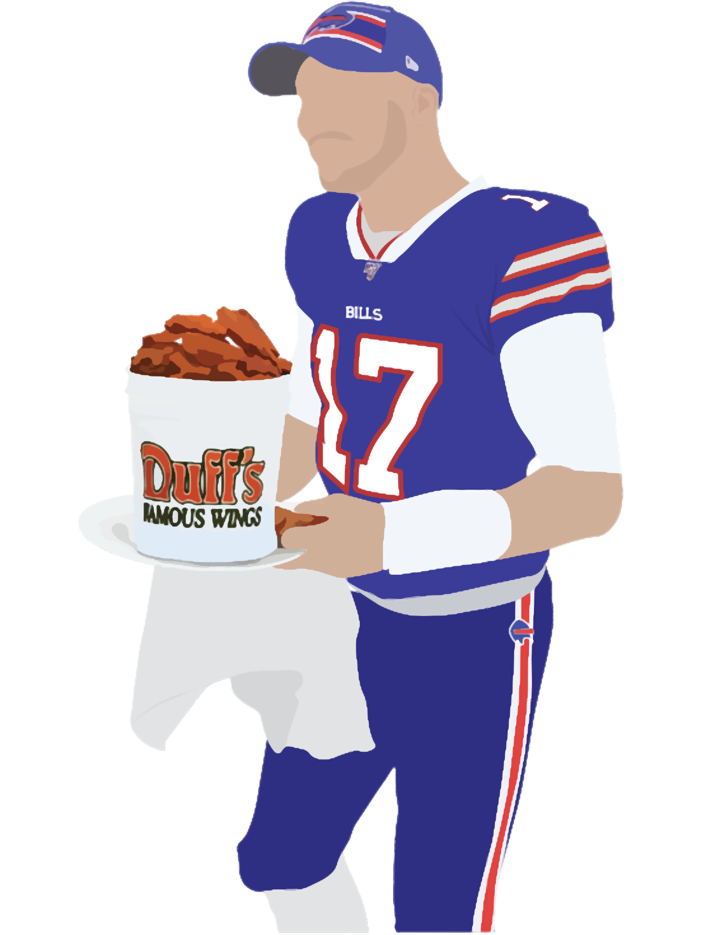 Josh Allen, Buffalo Bills, Duffs Chicken Wings Inspire Uplift
