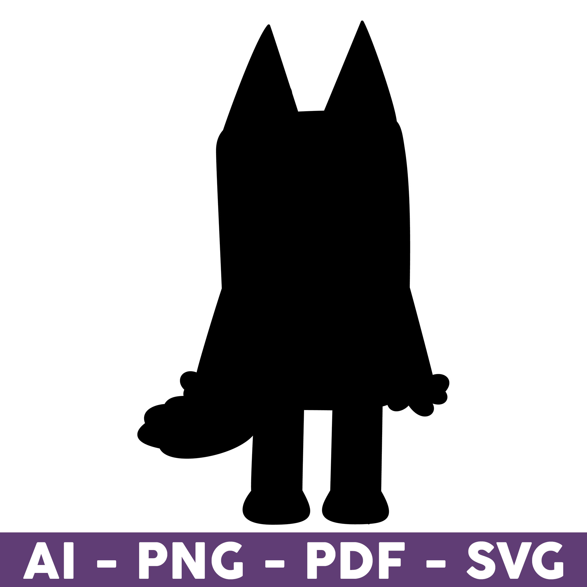 Bluey Silhouette Svg, Bluey And Bingo Svg, 172 | Inspire Uplift