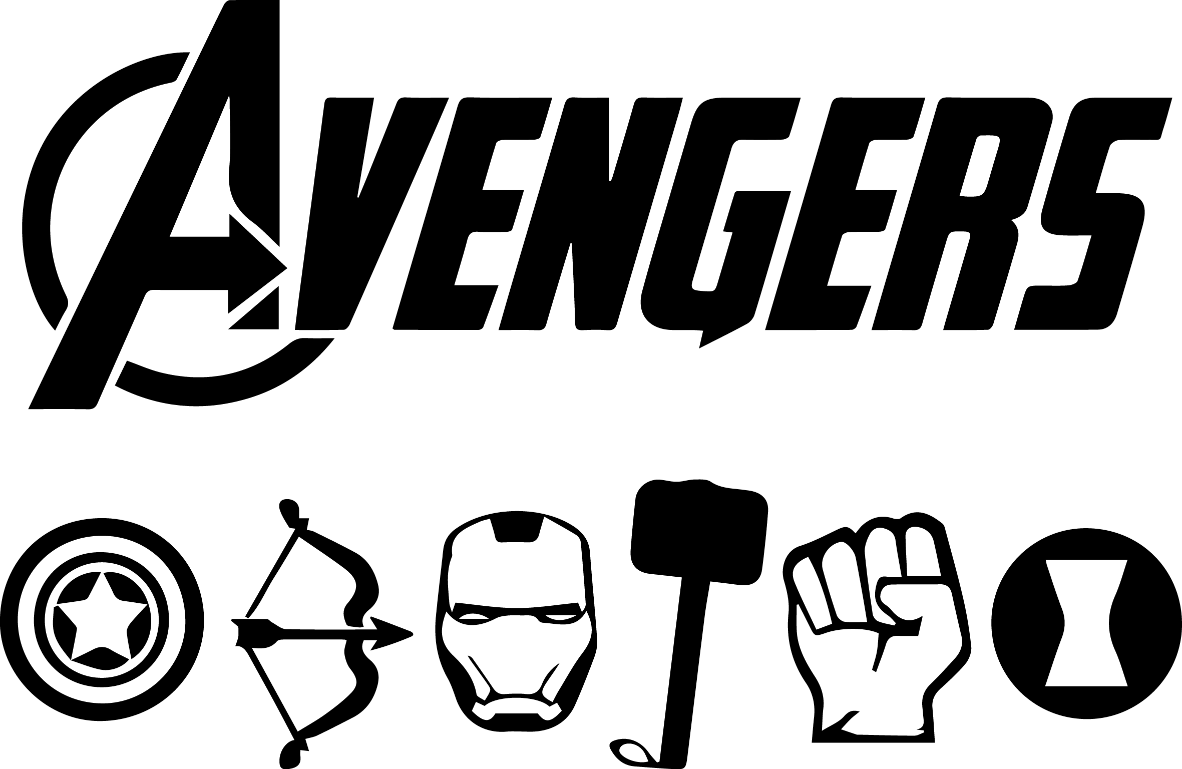 Avengers logo Svg, Avengers Svg, Marvel Svg, Avengers Clipar - Inspire