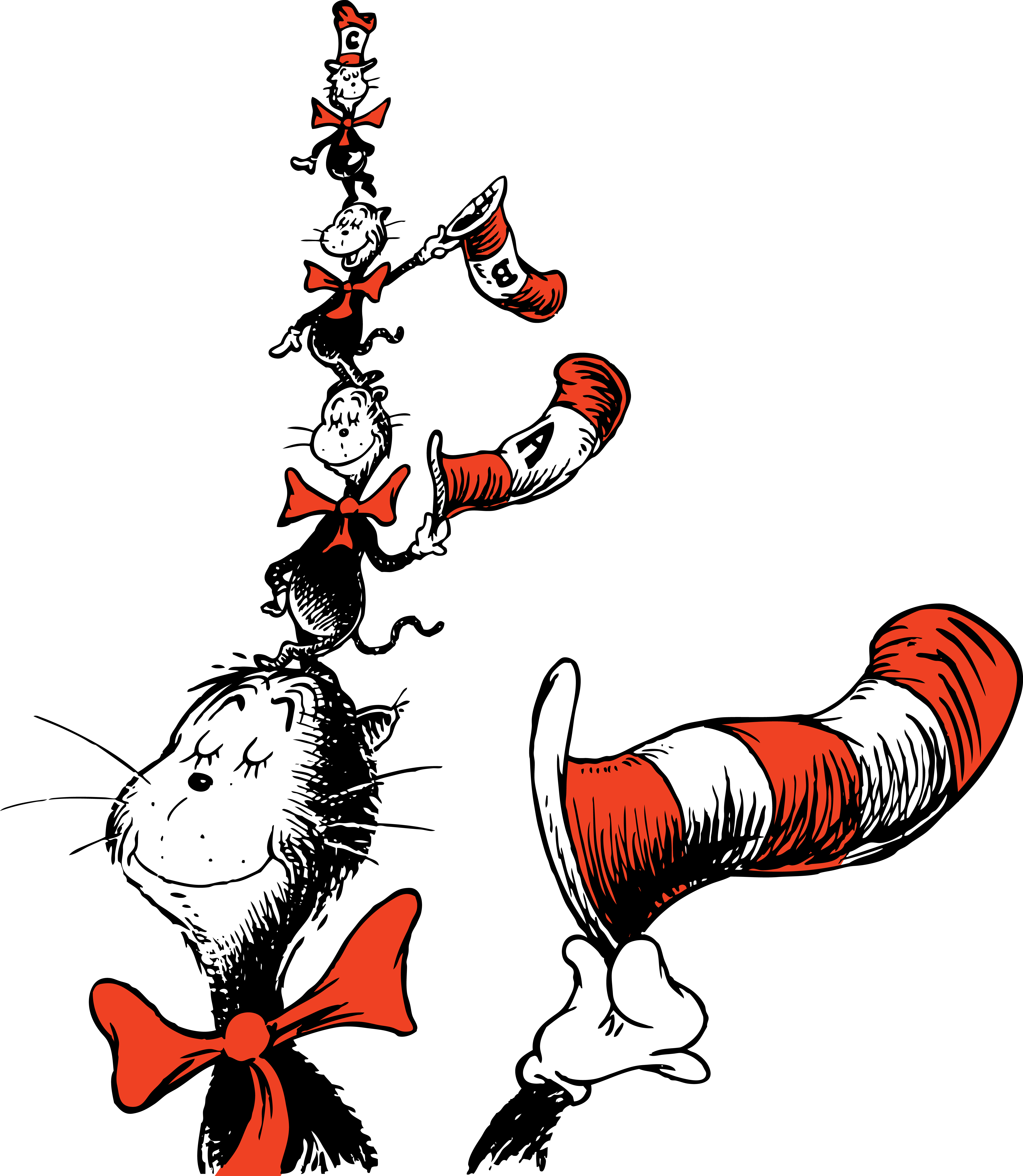 Cat In the Hat Svg, Dr Seuss Svg, Dr Seuss Clipart, Dr Seuss | Inspire ...