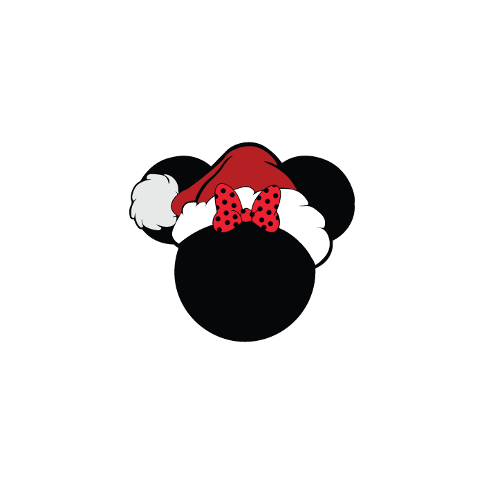 Minnie mouse santa head Svg, Disney Minnie Svg, Minnie clipa - Inspire
