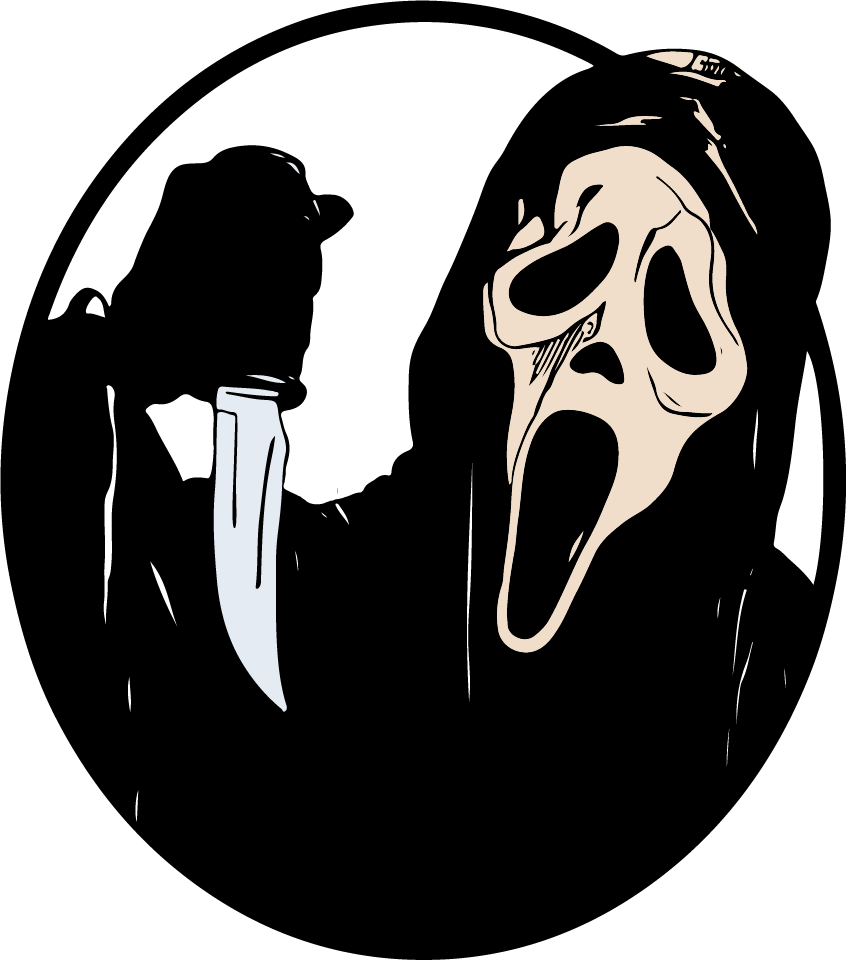 Ghost Scream Face Knife Svg, Horror Movies Svg, Horror Chara - Inspire