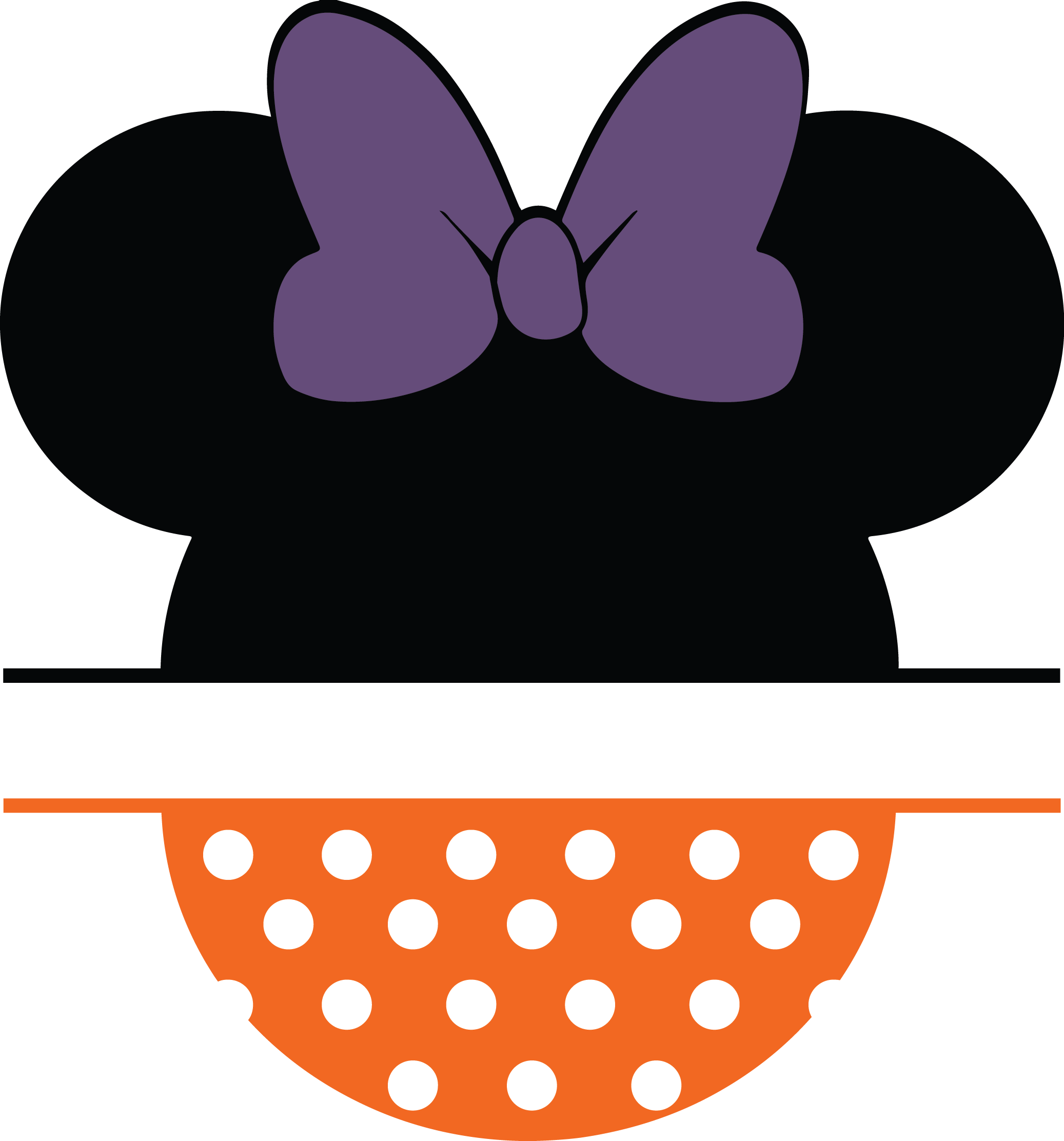 Minnie mouse head split Svg, Disney mickey Svg, Mickey face | Inspire