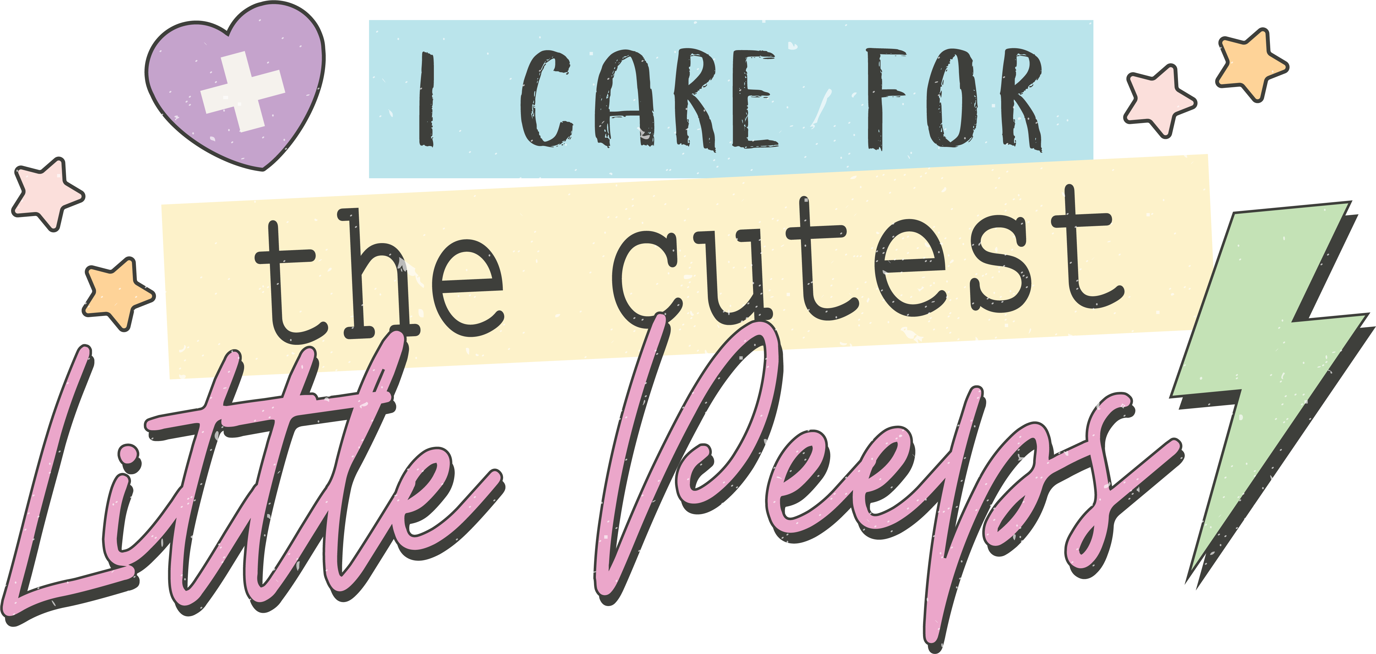 I care for the cutest little peeps PNG, Nurse Easter Day PNG | Inspire ...