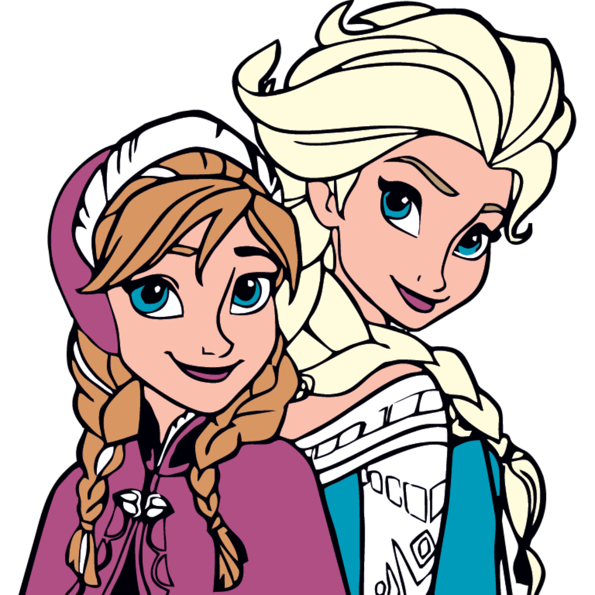 Anna And Elsa Svg, Frozen Svg, Frozen family Svg, Frozen Bir | Inspire ...