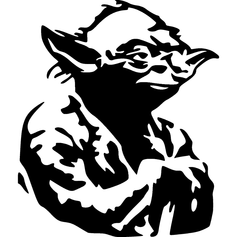 Yoda Silhouette, Star Wars Svg, Star Wars Png, Star Wars Cha | Inspire