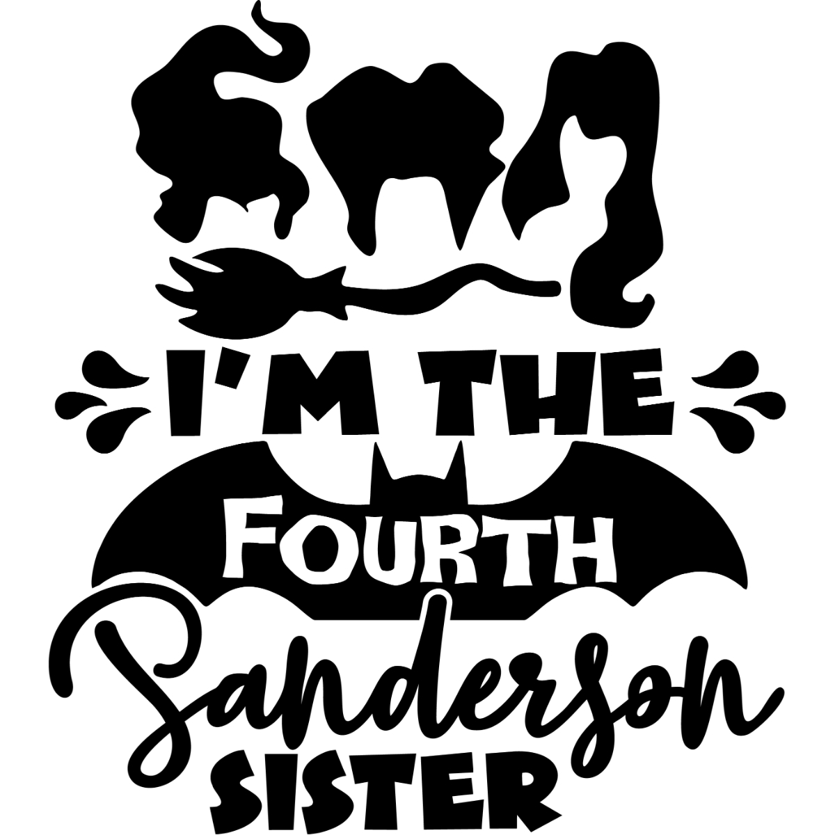 I'm the fourth Sanderson sisters Svg, Hocus Pocus Svg, Hallo | Inspire ...