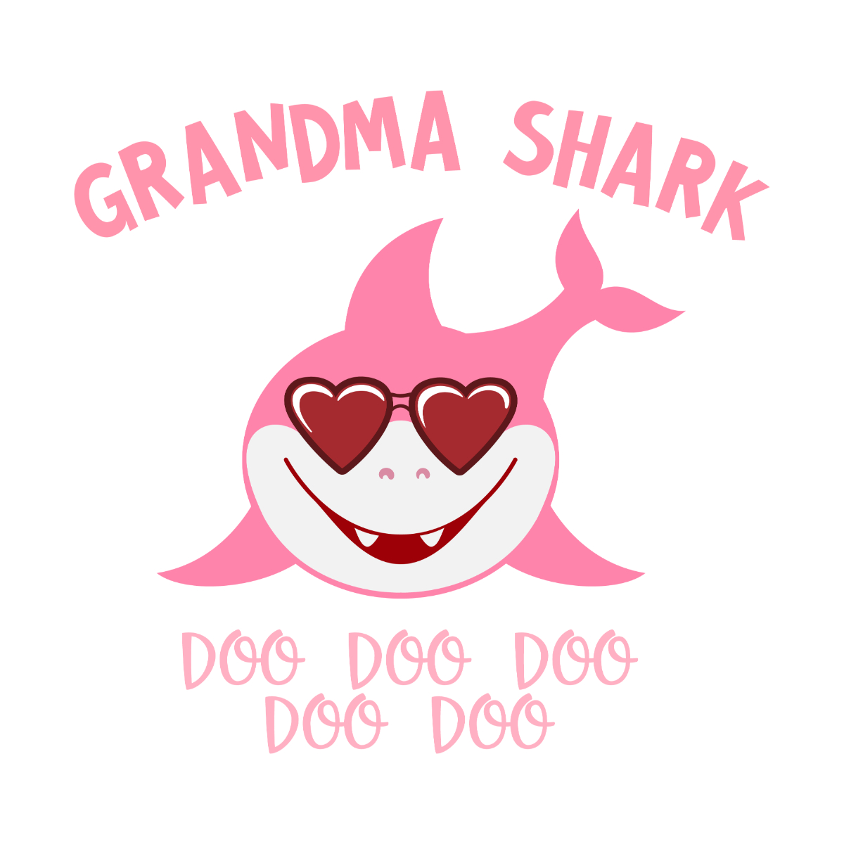 Grandma shark Svg, Baby Shark Family Svg, Baby Shark Birthda
