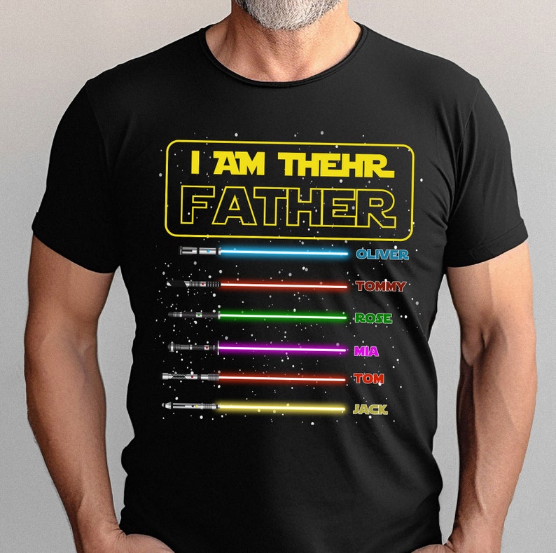 Custom I Am The Father With Kids Name Shirt, Custom Dad T-sh | Inspire ...