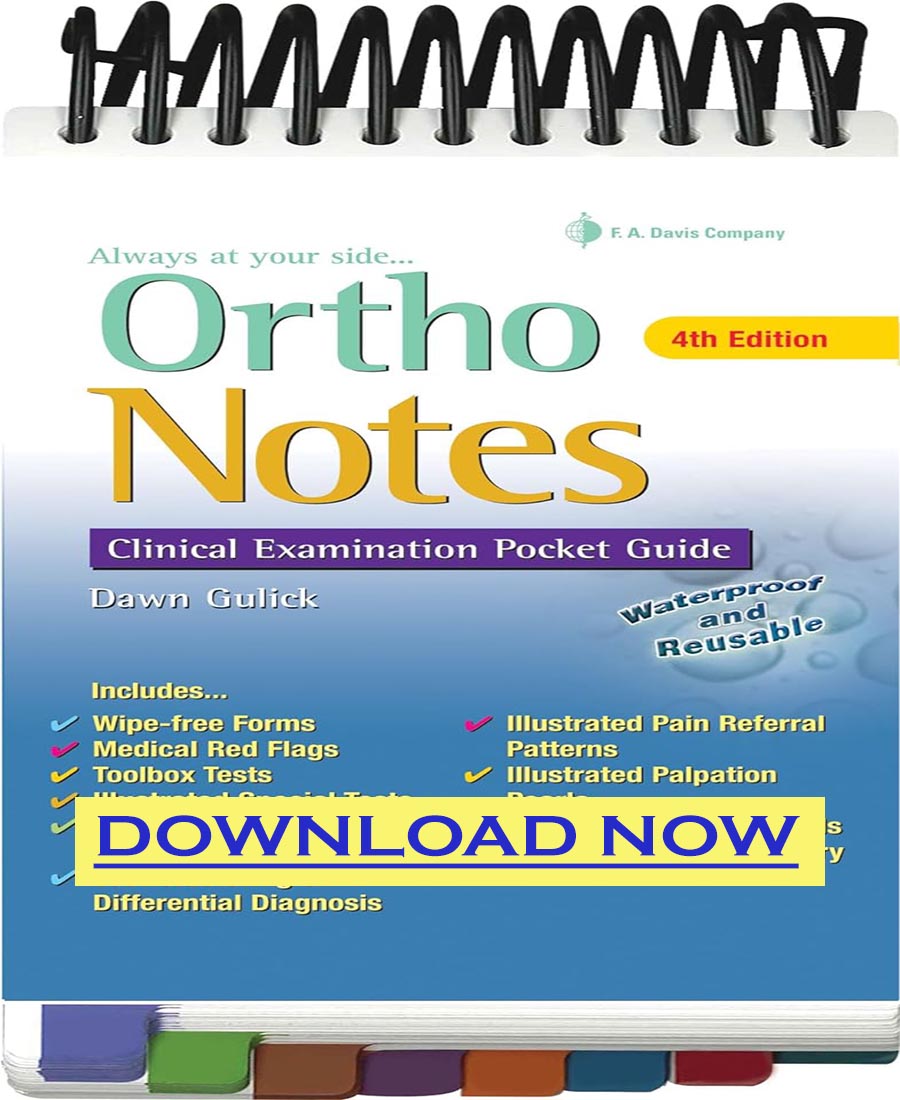 Ortho Notes.pdf Ortho Notes Clinical Examination Pocket Guide 4th Ed | Inspire Uplift