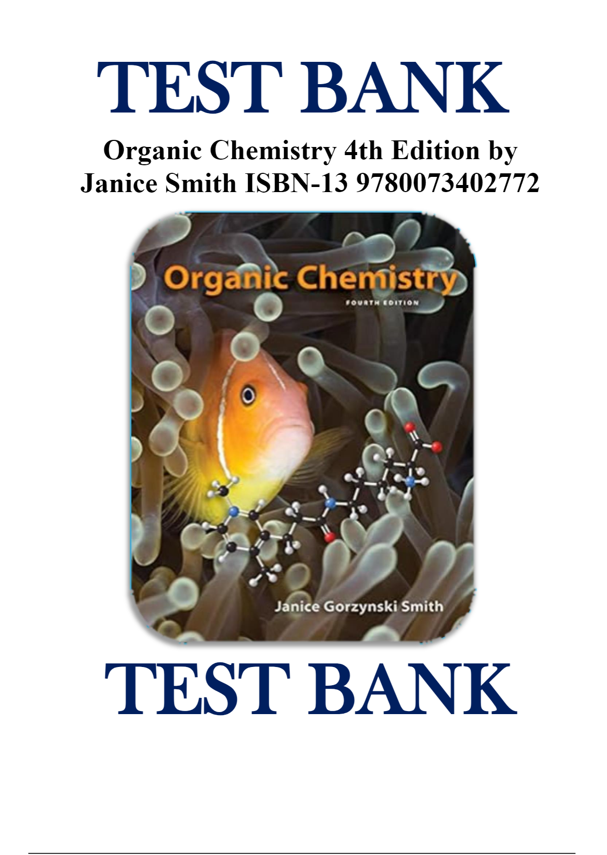 Organic Chemistry 4th Edition By Janice Smith | Inspire Uplift