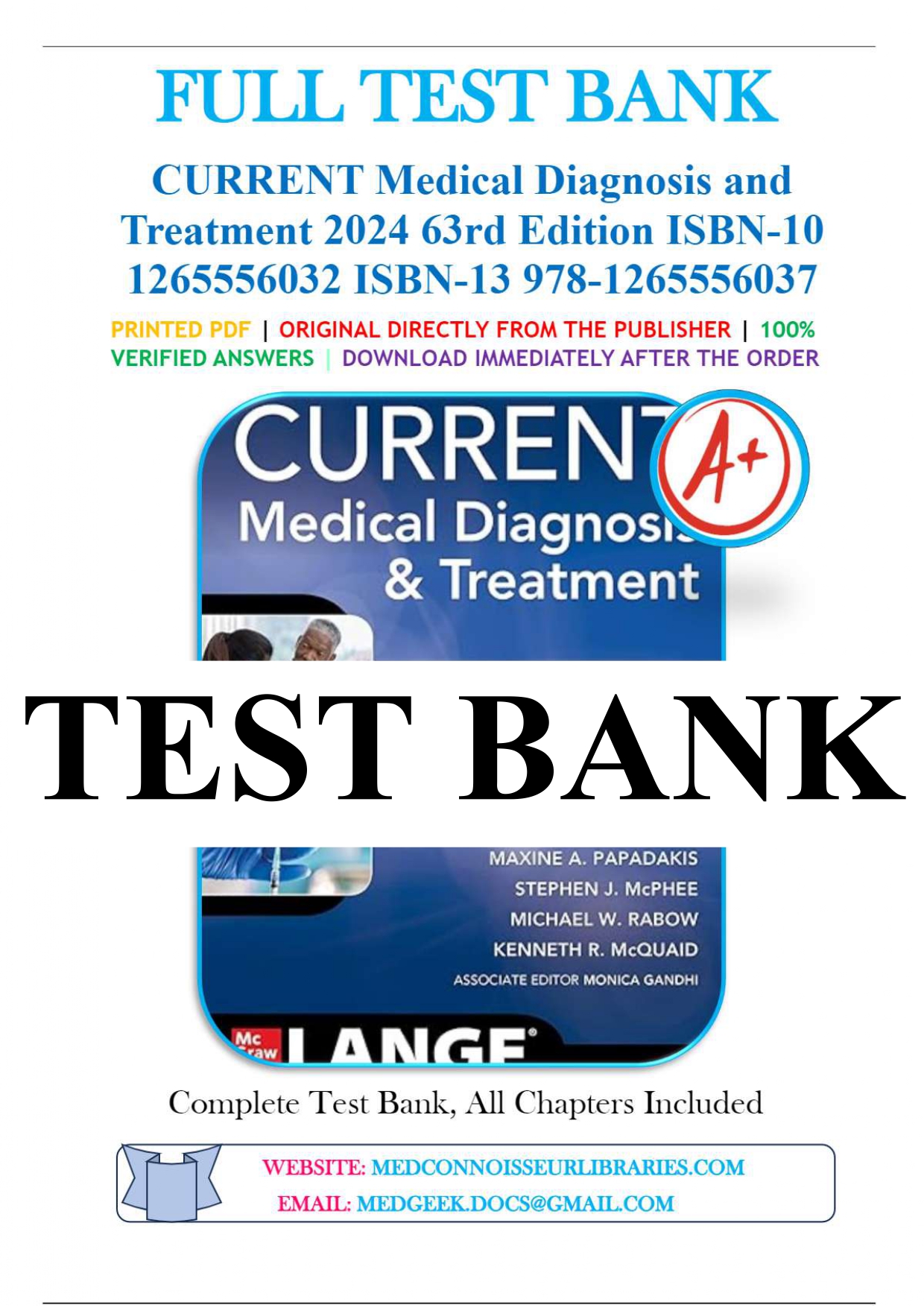 CURRENT MEDICAL DIAGNOSIS AND TREATMENT PDF FREE DOWNLOAD 2024 visual data 5