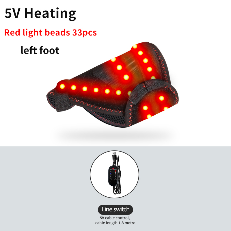 Heated Ankle Massager, Electric Foot Brace, 3 Gears Vibration Massage, Joint Sprain Pain Relief Wrap