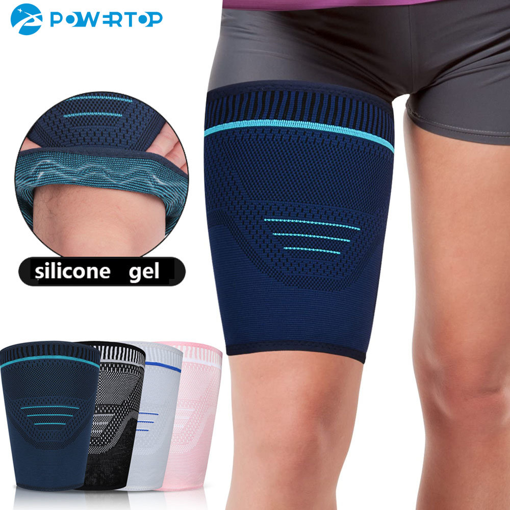 Thigh Compression Sleeve Upper Leg Brace Anti-Slip Quad Supp | Inspire ...