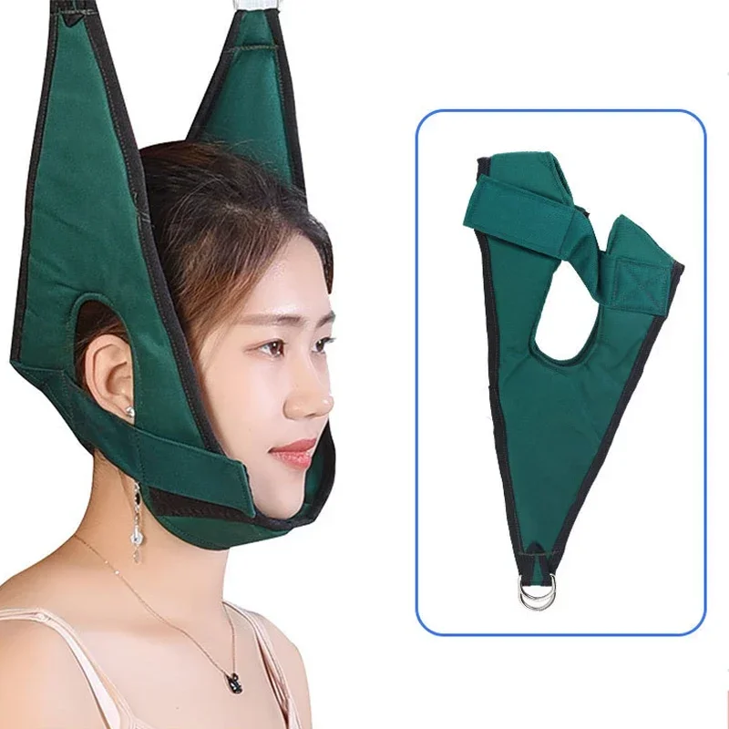 Neck Stretcher Hanging Cervical Traction Device, Chiropractic Tools Neck Harness, Neck Stretching Belt Pain Relief