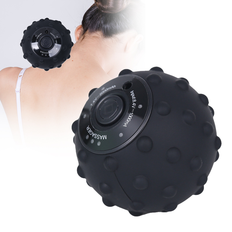 Yoga Fitness Electric Massage Roller, 4 Speed High Intensity Vibrating Massage Ball, For Muscle And Plantar Fasciitis