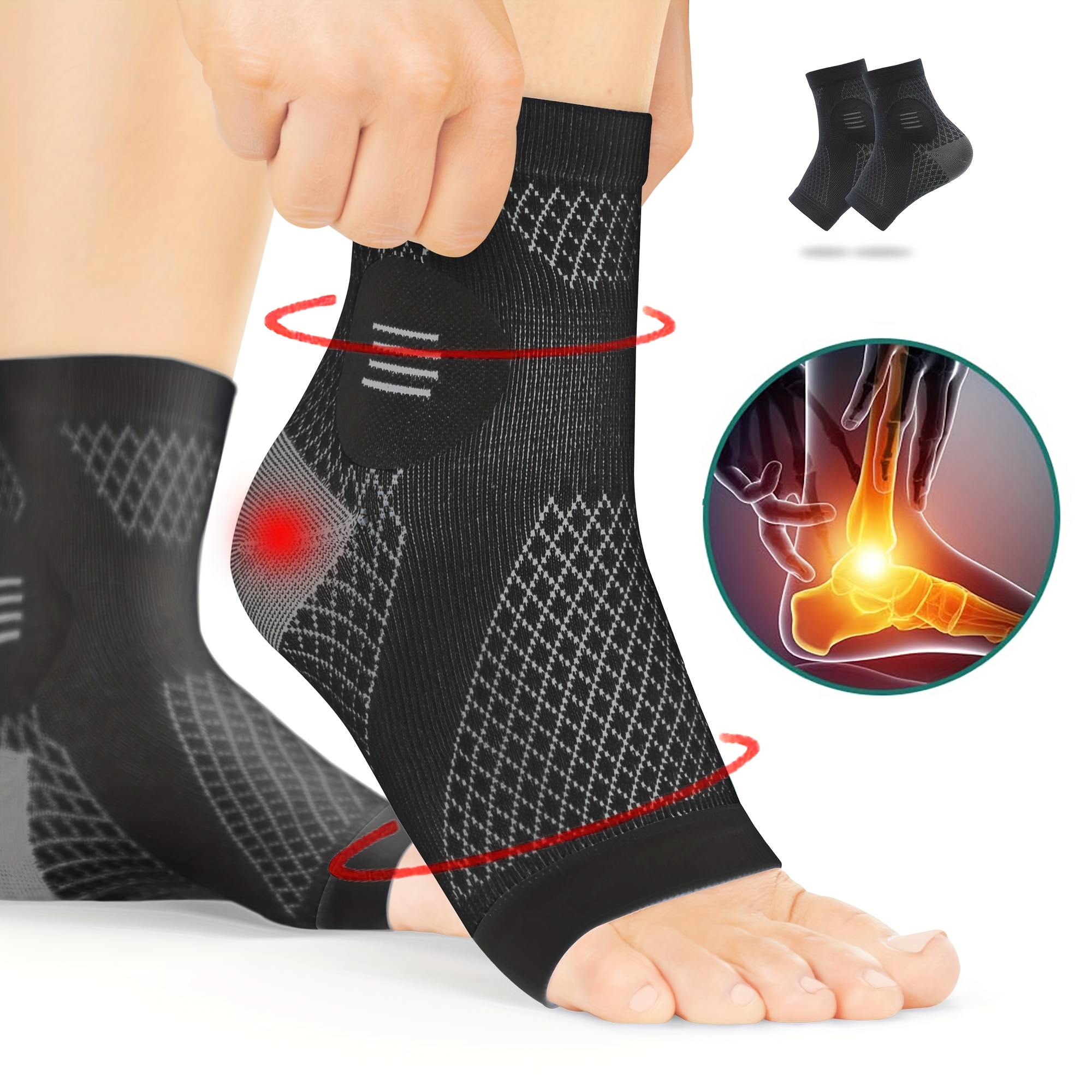 Ankle Compression Socks with Arch and Ankle Support | Inspire Uplift
