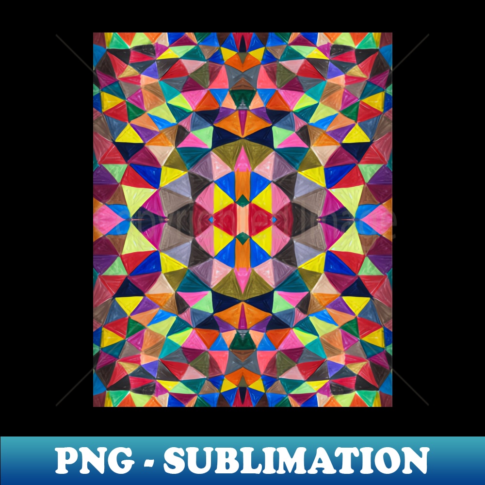Color Pencil Pattern - PNG Transparent Sublimation Design - Inspire Uplift